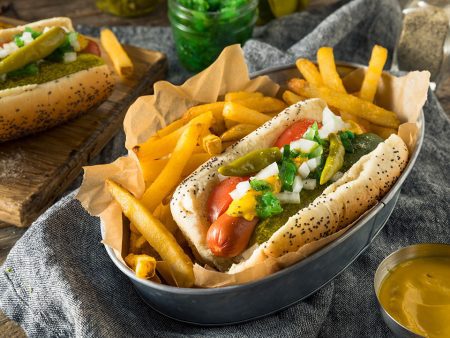 Chicago style hotdog