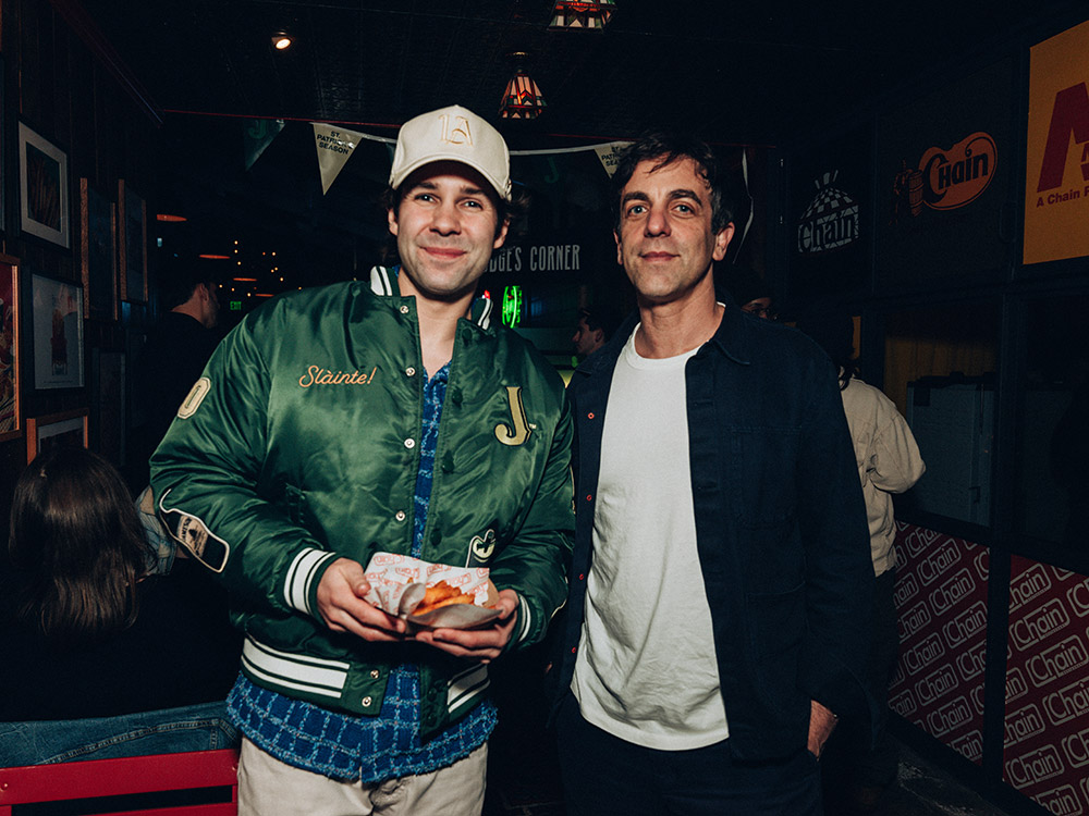 David Dobrik and BJ Novak at the Pre-St.Patrick's Day celebration in LA hosted by CHAIN X Jameson Irish Whiskey