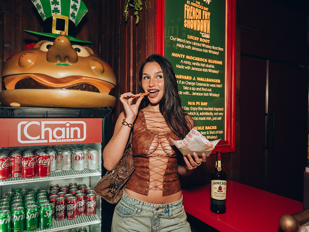 Skylar Erna at the Pre-St.Patrick's Day celebration in LA hosted by CHAIN X Jameson Irish Whiskey