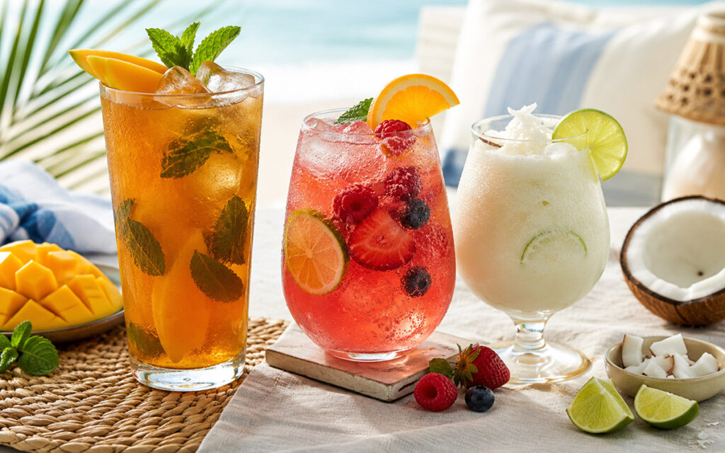 summer mocktails drinks